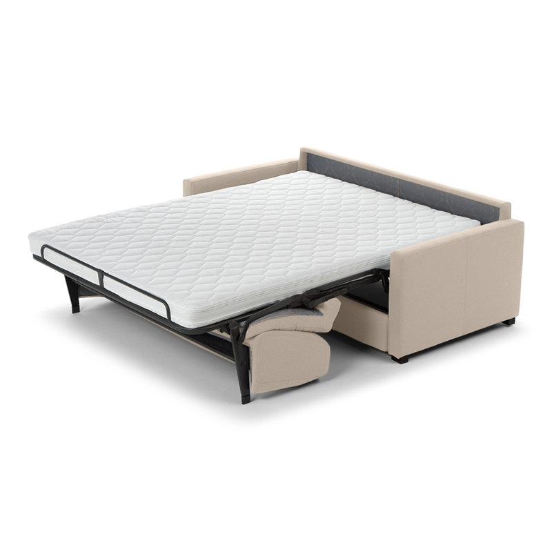 Canapé-lit en tissu de qualité supérieure Adalise, Tissu DuraTex Performance Caramel