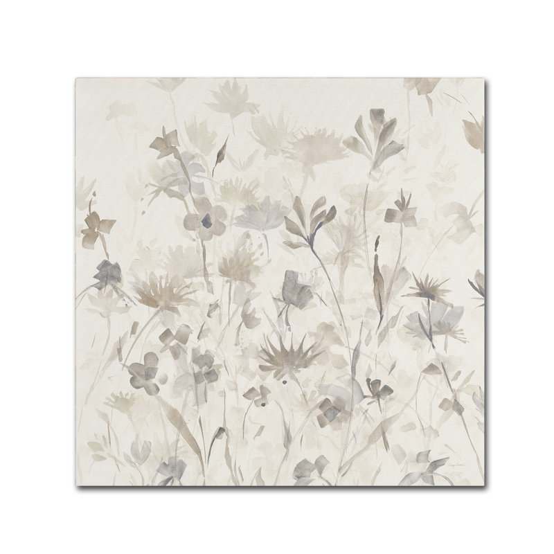 Art mural sur toile tendue - art mural «Garden Shadows IV» par Avery Tillmon pour le salon, la chambre à coucher ou le bureau - 35 x 35
