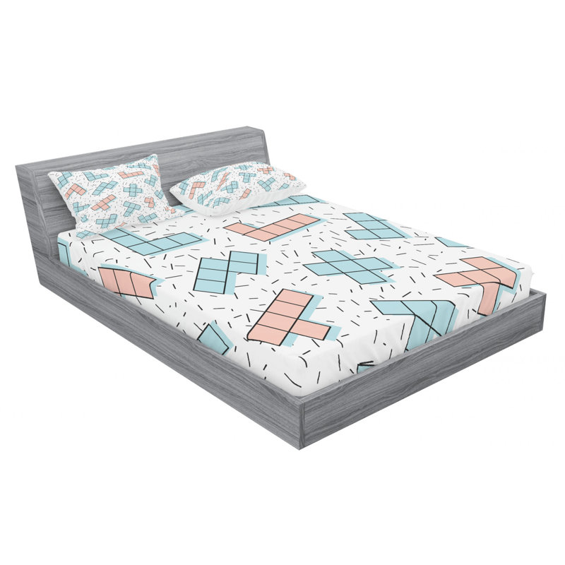 Microfiber Sheet Set, Queen Sheet Set with Fitted Sheet