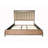 King Upholstered And Strap Panel Bed