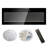42 Inch Recessed Ultra Thin Tempered Glass Front Wall Mounted Electric Fireplace with Remote Control