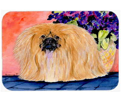 East Urban Home Pekingese Glass Cutting Board