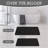 Black Stone Bath Mat, 24''x16'' Non-Slip Diatomaceous Earth Stone Bath Mat, Super Absorbent Quick Drying for Bathroom/Kitchen, Easy to Clean-945835738
