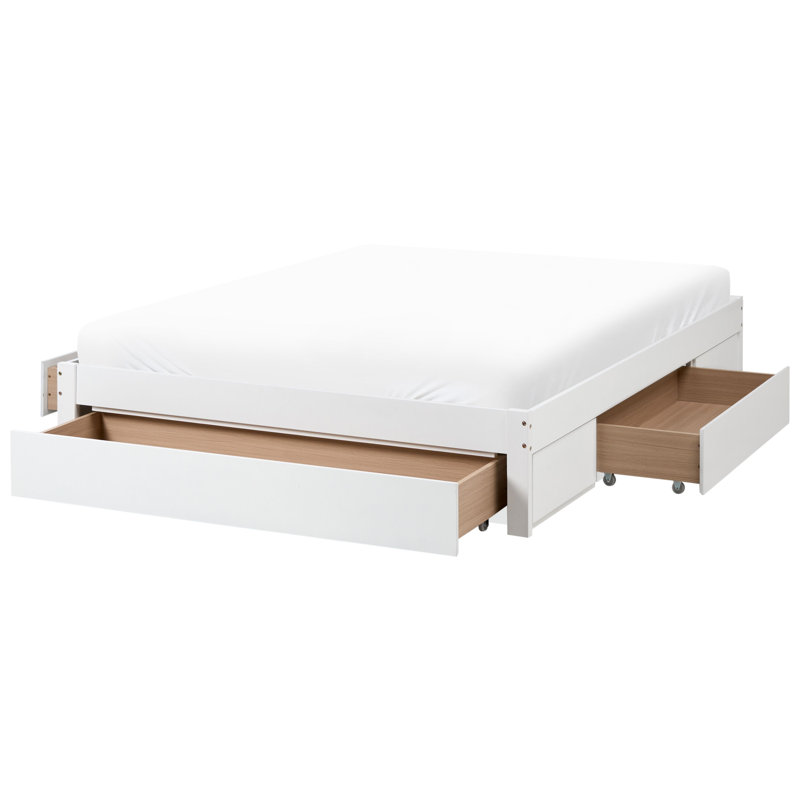 Solid Wood Storage Bed, Kingsize (160 x 200 cm)