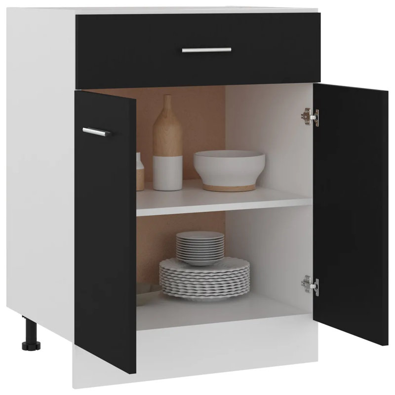Lyon Drawer Bottom Cabinet Lyon, Black