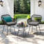 Chaise de patio avec coussins Aaronn-2023400327