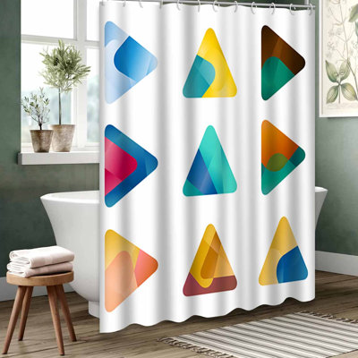 Rideau de douche imperméable doré, rideaux de douche pour la salle de bain avec 12 crochets