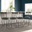 Ensemble de deux petites chaises de bar brunes de 38 po