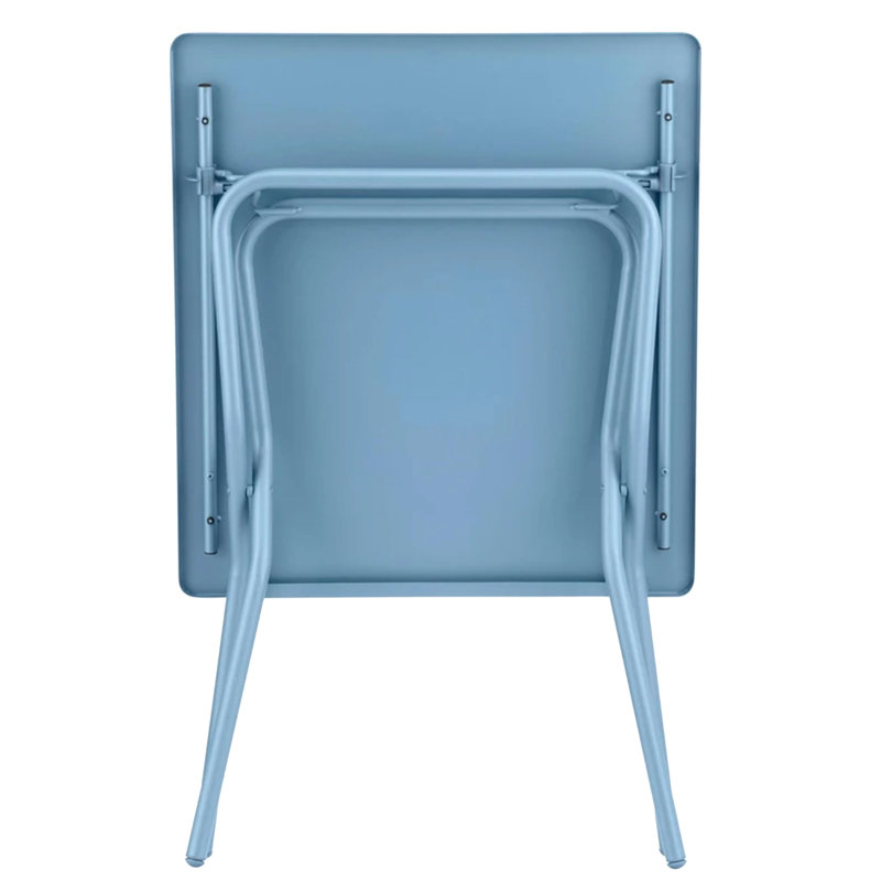 27.56'' Rectangular Folding Table, Sky Blue
