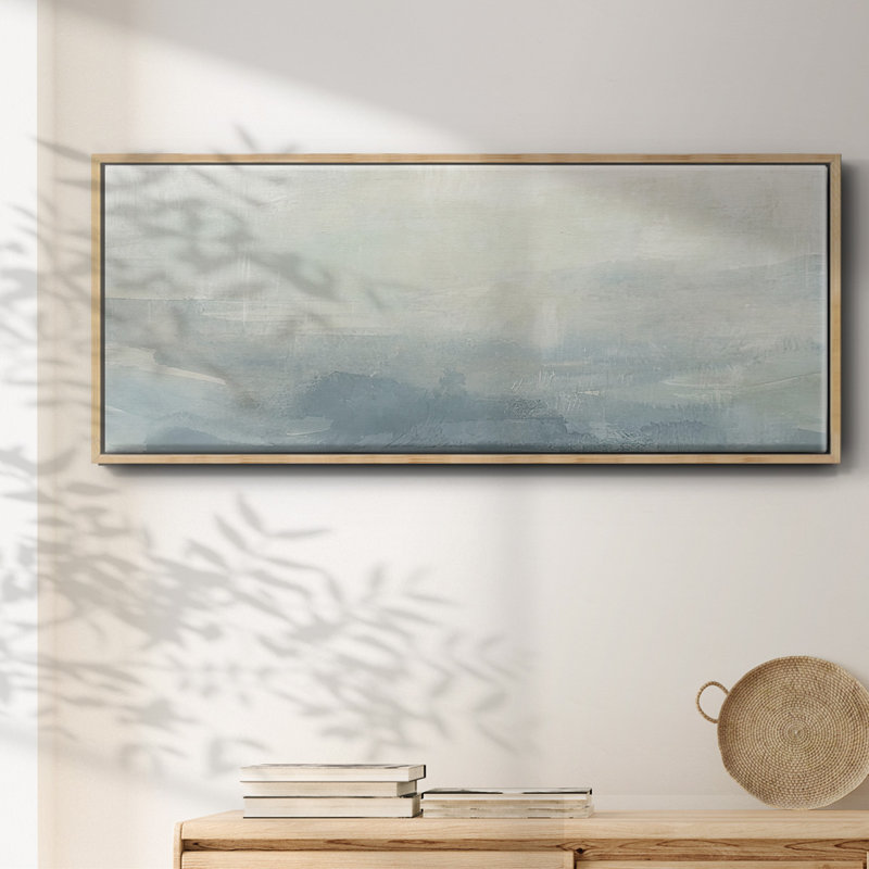 Tone Scape V - toile encadrée, H 24 po x l 60 po x P 1,5 po, Naturel