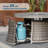 Outdoor 42" Round Gas Fire Pit Table – Aluminum Frame & Rattan Base