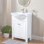 Ensemble de meuble-lavabo simple blanc 24 po