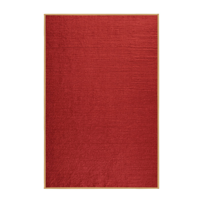 Tapis brun uni lavable à la machine, Rectangulaire 2 pi x 3 pi