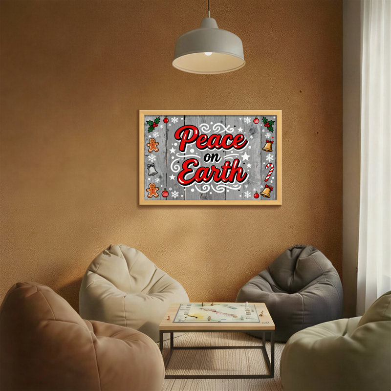 Motif de Noël pour la paix sur terre