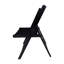 Chaises pliantes en bois à lattes pliables - noir, ensemble de 4, style pliable