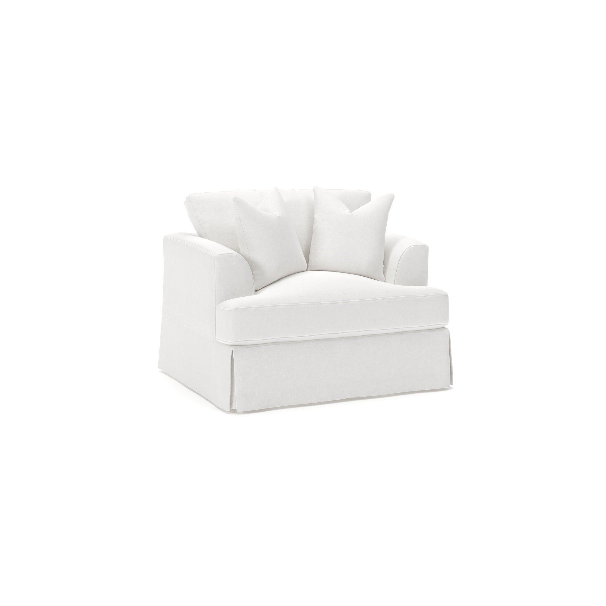 Lucia Upholstered Armchair, Drusky Moonglow Sustain® Basketweave