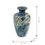 Vase bleu et brun