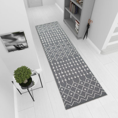 Mcgrady Runner 75 cm x 300 cm Moroccan Cotton Hand Woven Area Rug