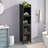 Modern Four-Tier Glass Door Cabinet With Featuring Five-Tier Storage, For Entryway Living Room Bathroom Dining Room-491771723
