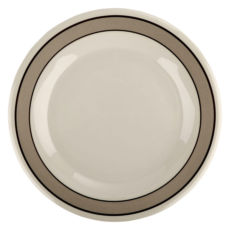  Assiette plate en mélamine 10,5 po, 12 pièces