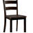 Transitional Style 5Pc Dining Table Set 1X Table & 4X Chairs Square Dining Table Slat Back Chairs