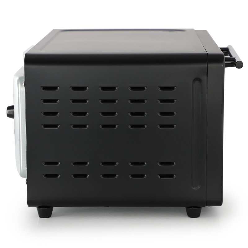 MegaChef 9 Liter Electric Counter Top Toaster Oven in Candy, Black
