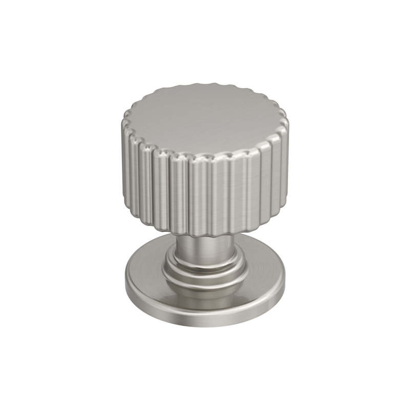 Bouton d'armoire, 1 1/8", Nickel satiné