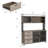 59" Wide Kitchen Pantry Cabinet with 3 Drawers and Open Shelves-566217544