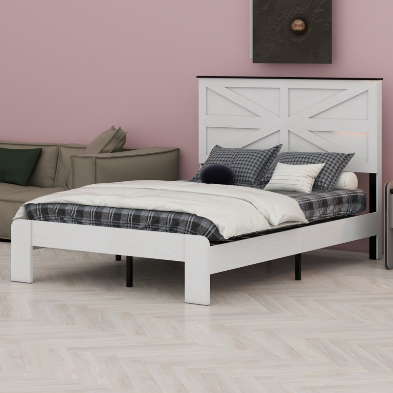Tête de lit, tête de lit en bois, grand rangement sous le lit