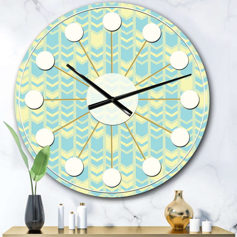 Horloge murale rétro Mid-Century, Surdimensionné