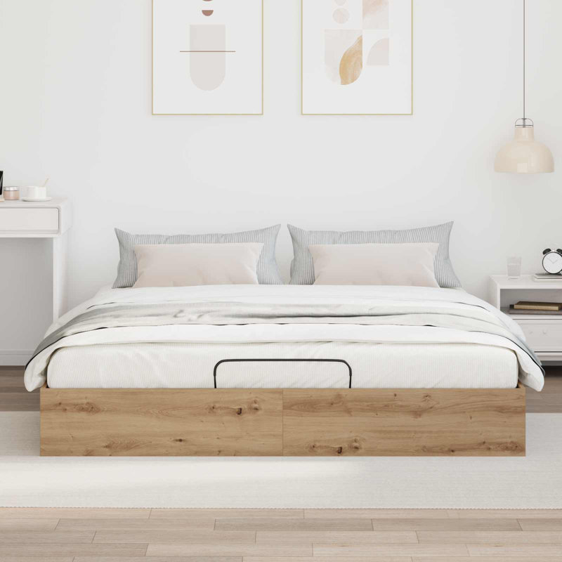 Bed, European Kingsize (160 x 200 cm), Artisan Oak