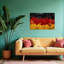 Vibrant German Flag Abstract Abstract Bold Colourful Wall Art Print-1082632474
