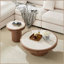 MDF Round Coffee Table Set Of 2-2057702746