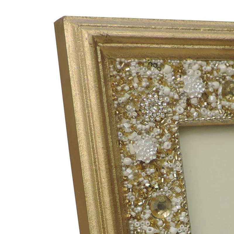 Culbert Wood Single Picture Frame, Gold, 4" x 6"