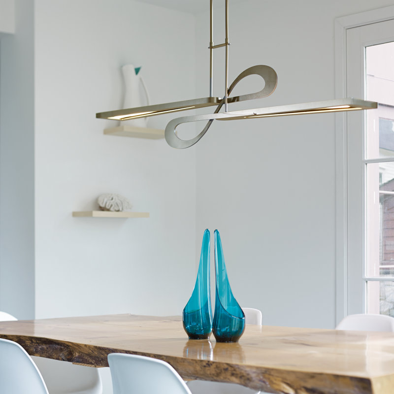 Switchback Kitchen Island Geometric LED Pendant, Bronze