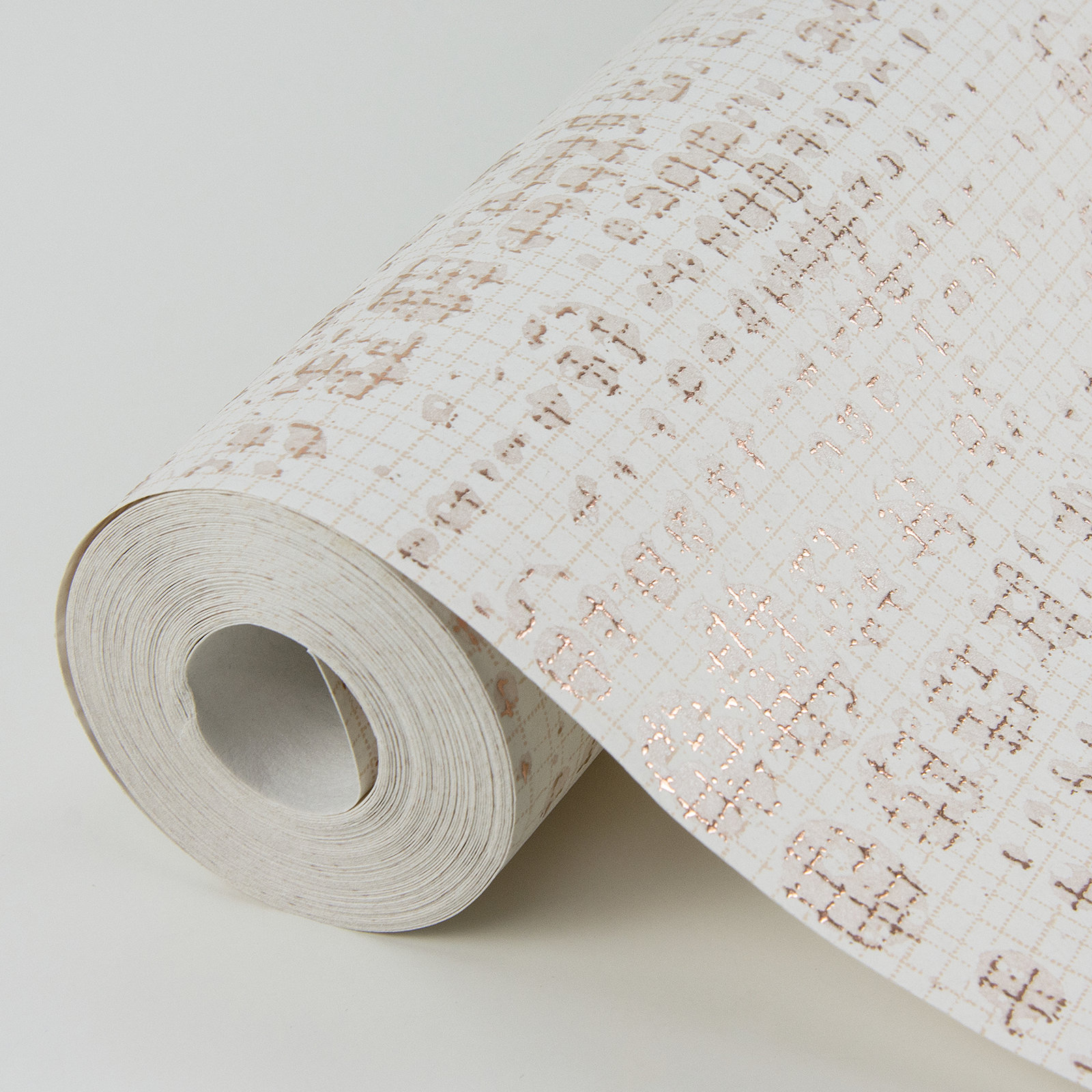 Celeste Modern Geometric Wallpaper, Rose Gold