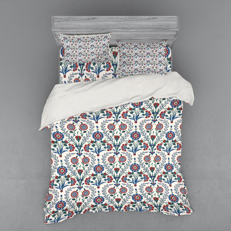 Ensemble de housse de couette marocain, Housse de couette grand + 3 pièces supplémentair