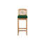 Monterey Upholstered Bar Stool with Solid Wood Frame-444035628