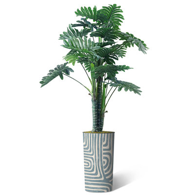 Plantes artificielles artificielles en pot Philodendron artificiel d'intérieur et d'extérieur