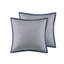 Ensemble d'édredon 8 pièces brodé - bleu marine - grand-133997119