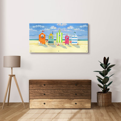 Brighton Beach Huts' by Paul Brent, Acrylic