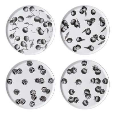 Olive Market 8.5" Bone China Appetizer Plate