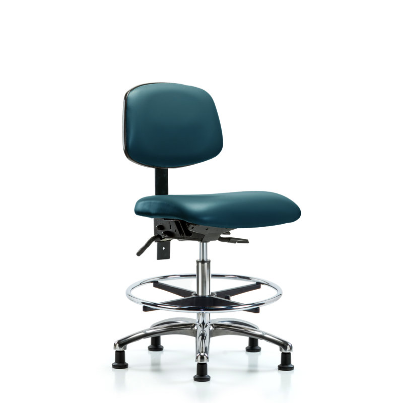 Chaise de travail Lakay, Bleu marine, Non, Patins