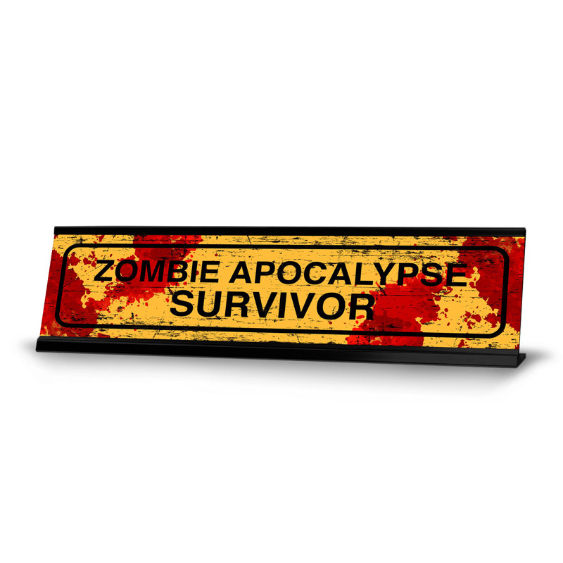 Enseigne de bureau Zombie Apocalypse