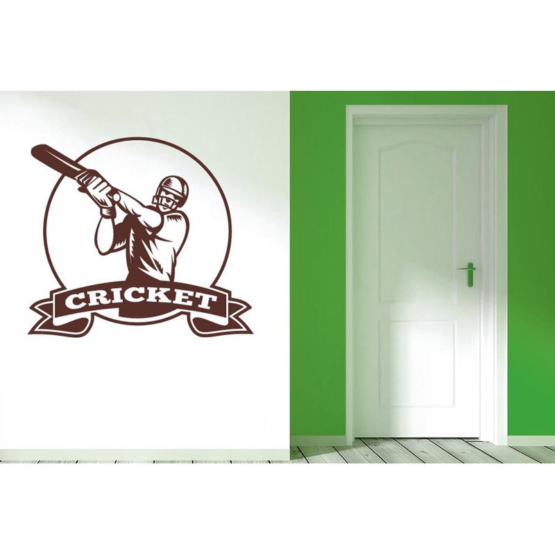Sports Wall Decal, Brown, Large
