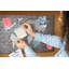 Wall Mounted bulletin board print decorative wall pin board for wall home office corkboard World map on brick