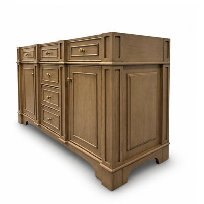 Comptoir de meuble-lavabo en noyer clair 60 po x P 21 po Joselle