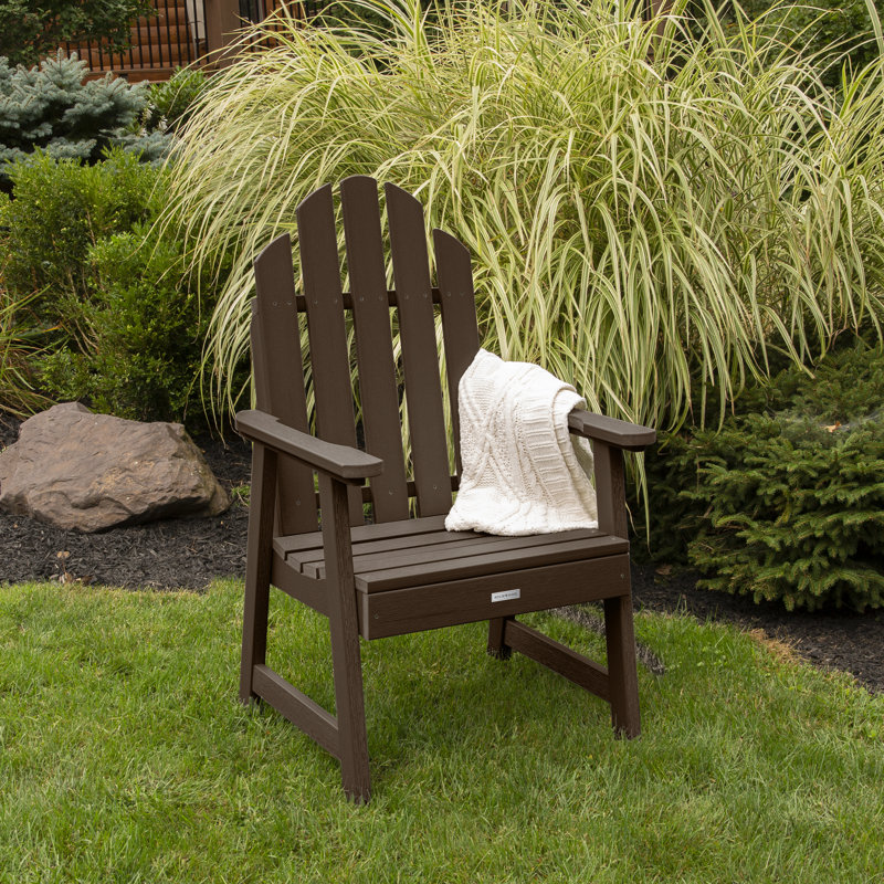 Chaise Adirondack en plastique / résine Rialto, Gland de chêne vieilli