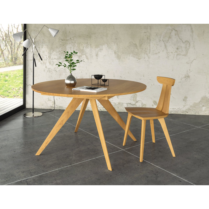 Catalina Round Extension Table, Natural Cherry, 54" L x 54" W