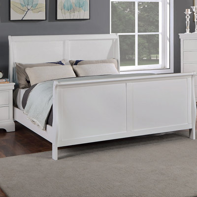 Moderne 1pièce lit grand lit meubles de chambre à coucher lit-bateau tête de lit design contreplaqué 1pc cadre de lit blanc